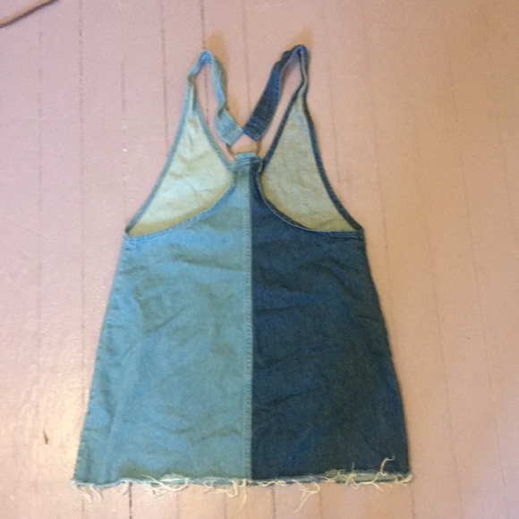 Jean two toned dress - Picture 5 of 5